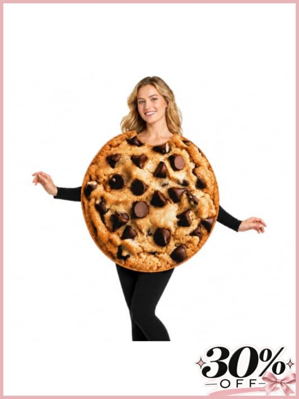 Adult Chocolate Chip Cookie Costume Halloween Food Tunic Pullover